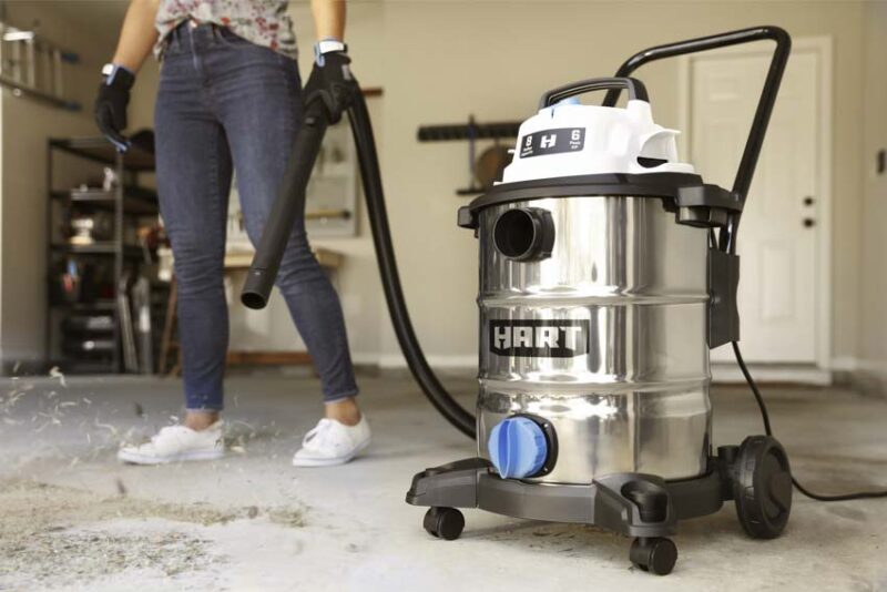 Best Value Shop Vac
HART 8-Gallon Stainless Steel Wet/Dry Vacuum VOC812SF 3701