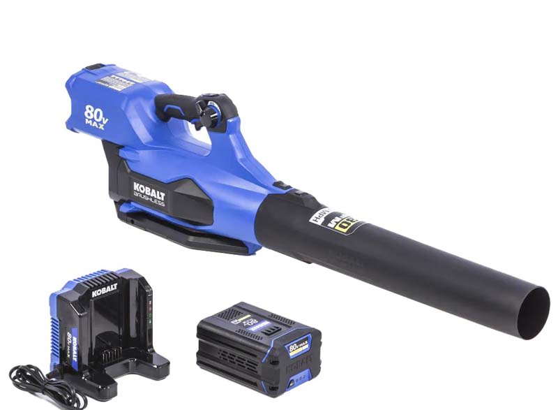 kobalt 80V max leaf blower