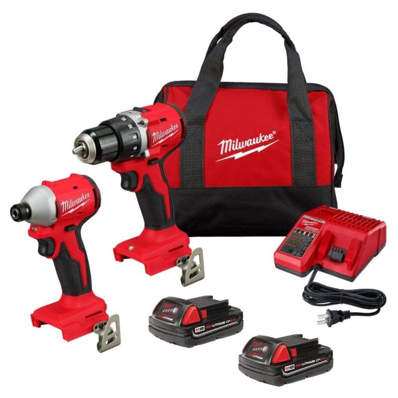 Milwaukee M18 Compact Brushless Compact Drill and Impact Driver Set (3692-22CT)