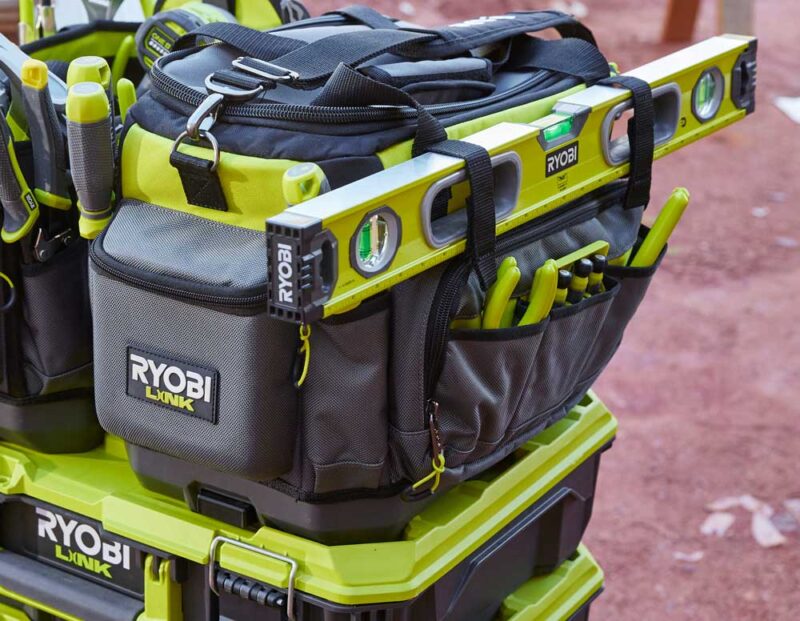 Ryobi LINK stacked tool boxes