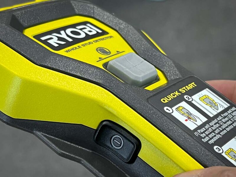 Ryobi whole stud detector