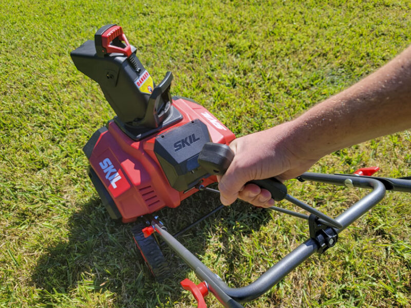 Skil snow blower chute control